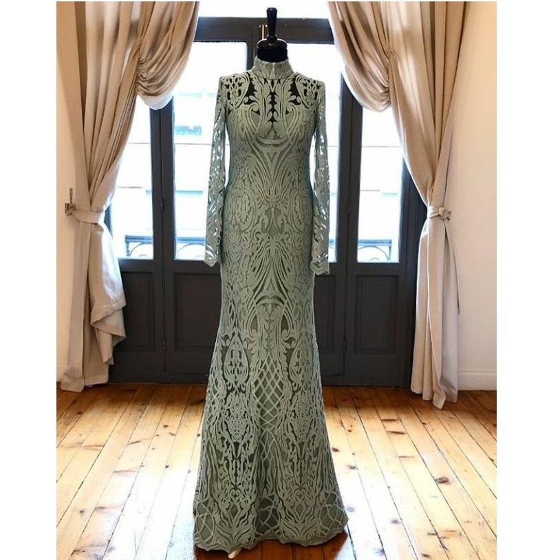 Soft Rayon Thread Embroidered Dress | Burç Fabric
