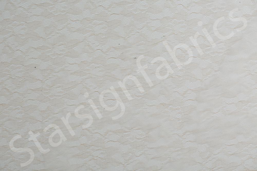 Skin Color Floral Design Mesh Lace Tulle Fabric | Burç Fabric