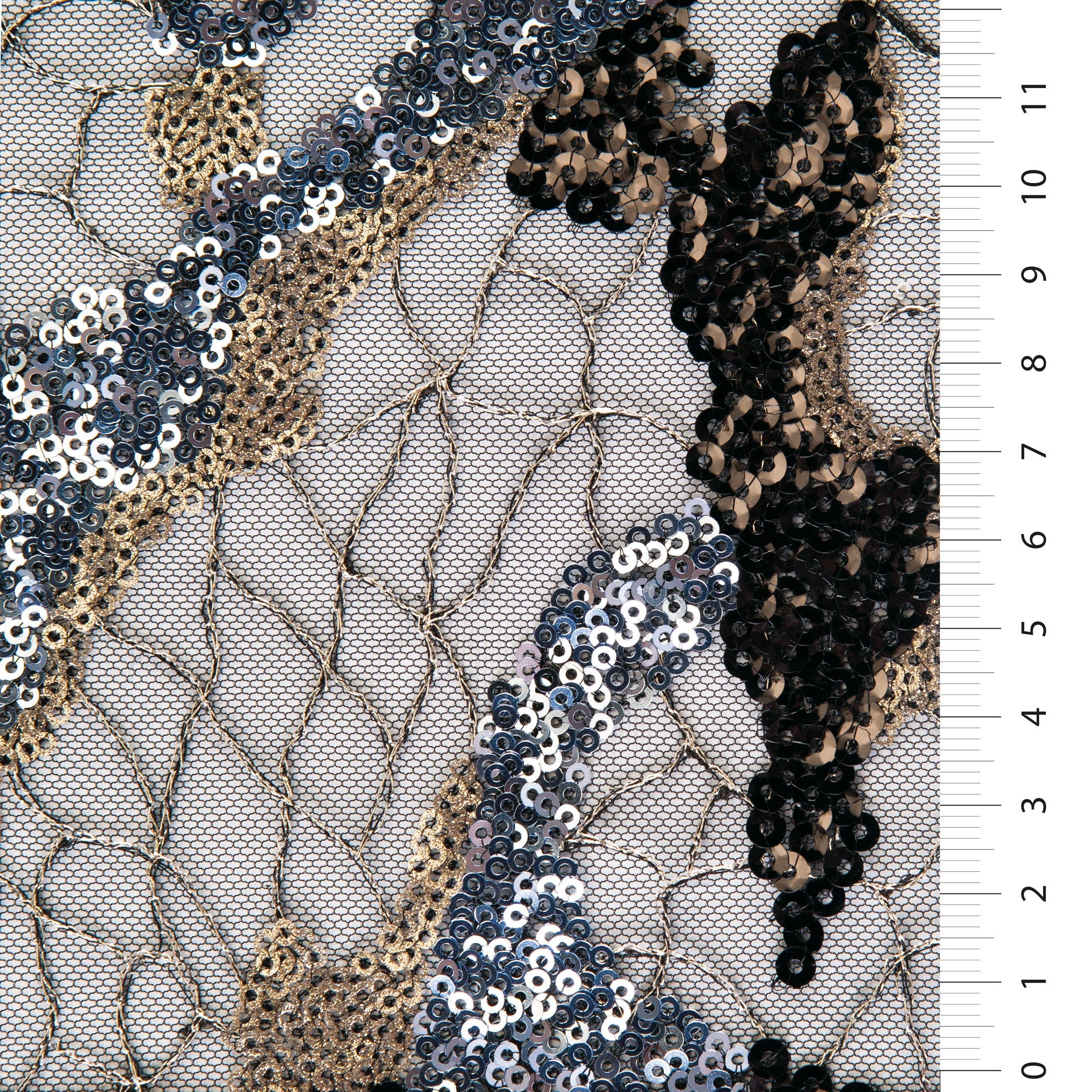 Sequin Embroidered Lace Fabric