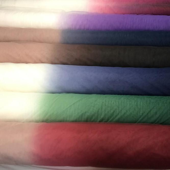 Ombre Color Transition Micro Knit Tulle Fabric | Burç Fabric