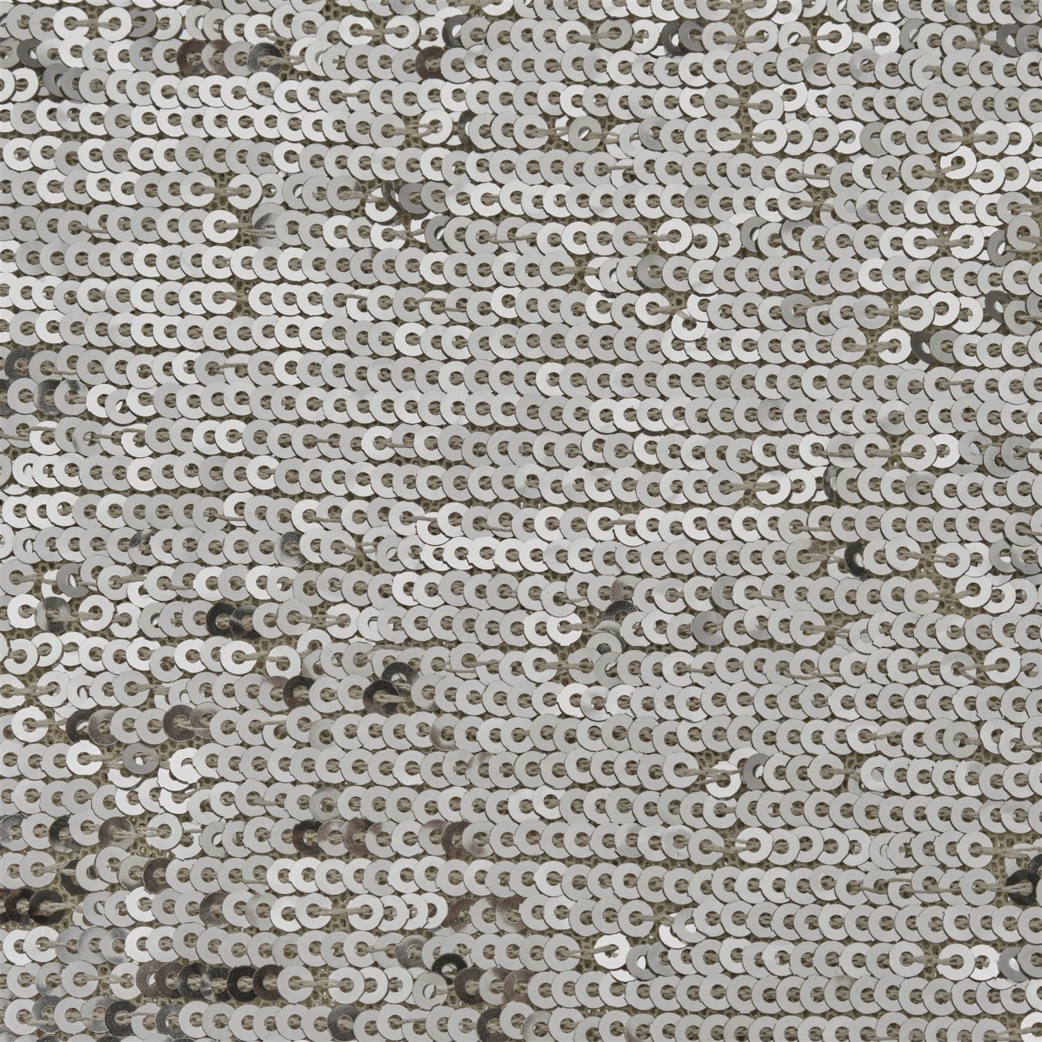 Birmingham Style Flexible 4mm Single Sequin Embroidered Fabric